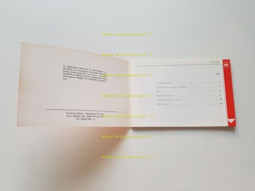 Gilera 50 Rally - 50 R1 1988 manuale uso manutenzione …