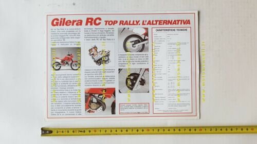 Gilera 50 RC Top Rally 1989 depliant originale ITALIANO moto …