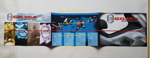 Gilera 50 Runner Stalker Typhoon Eaglet 1997 depliant italiano originale
