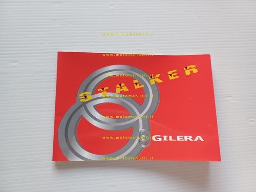Gilera 50 Stalker 1999 manuale uso manutenzione originale tedesco