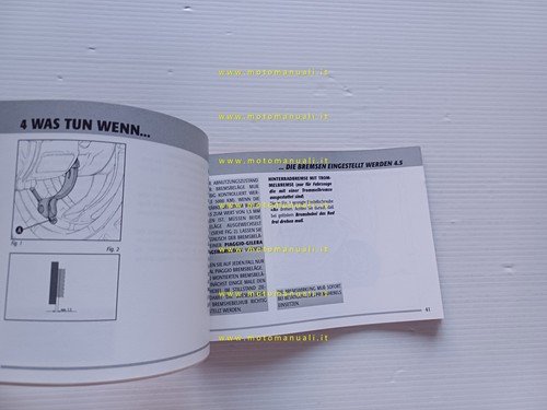 Gilera 50 Stalker 1999 manuale uso manutenzione originale tedesco