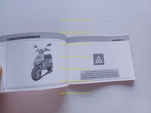 Gilera 50 Stalker 1999 manuale uso manutenzione originale tedesco