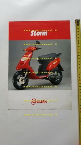 Gilera 50 Storm 1993 depliant originale ITALIANO scooter brochure