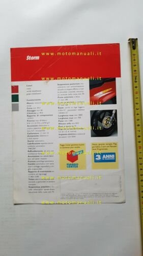 Gilera 50 Storm 1993 depliant originale ITALIANO scooter brochure