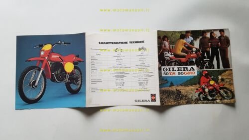 Gilera 50 TS - 50 GR2 1980 depliant originale italiano