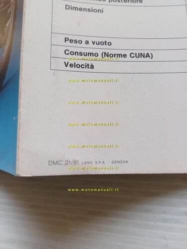 Gilera 50 TS - 50 GR2 1981 depliant italiano originale