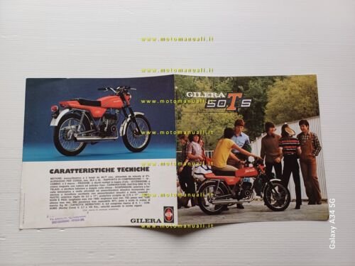 Gilera 50 TS 1979 depliant originale italiano