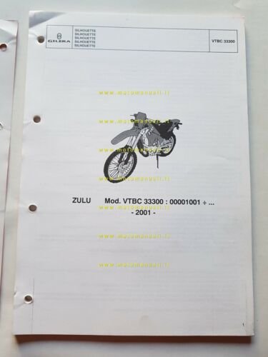 Gilera 50 ZULU 2001 catalogo ricambi originale Spare Parts Catalogue