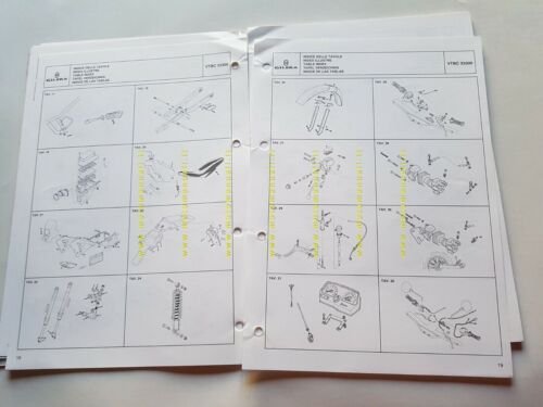 Gilera 50 ZULU 2001 catalogo ricambi originale Spare Parts Catalogue
