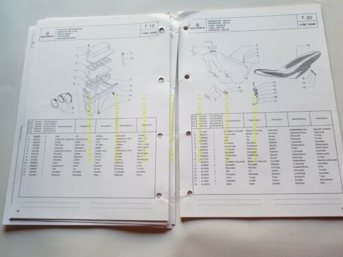 Gilera 50 ZULU 2001 catalogo ricambi originale Spare Parts Catalogue