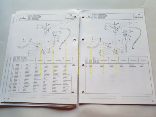 Gilera 50 ZULU 2001 catalogo ricambi originale Spare Parts Catalogue