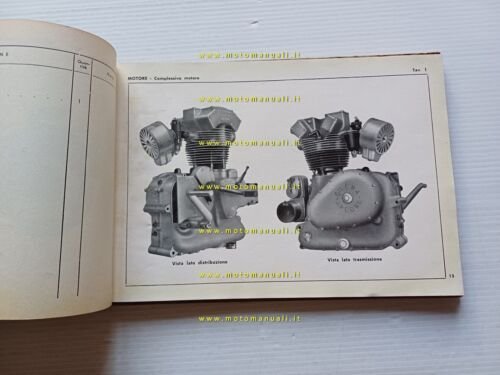 Gilera 500 Saturno Militare 1952-53 catalogo ricambi originale