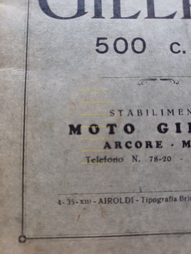 Gilera 500 VL - 500 VT 1935 manuale uso manutenzione …