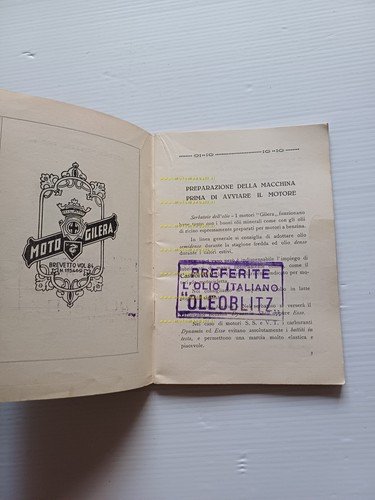 Gilera 500 VL - 500 VT 1935 manuale uso manutenzione …