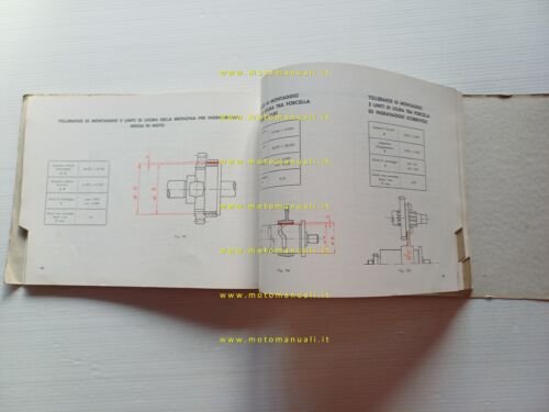 Gilera 98 -124 Normale-Extra-Sei Giorni 1962 manuale officina ITALIANO originale