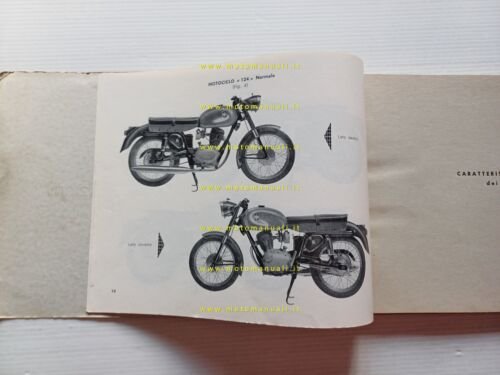 Gilera 98 -124 Normale-Extra-Sei Giorni 1962 manuale officina ITALIANO originale