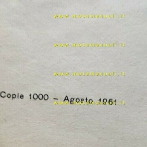 Gilera 98- 124 Sei Giorni 1961 CATALOGO RICAMBI originale spare …
