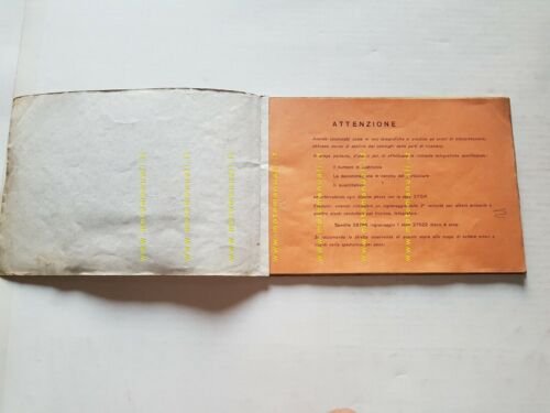 Gilera 98- 124 Sei Giorni 1961 CATALOGO RICAMBI originale spare …
