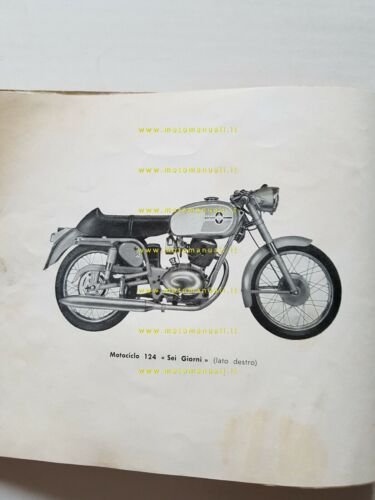 Gilera 98- 124 Sei Giorni 1961 CATALOGO RICAMBI originale spare …