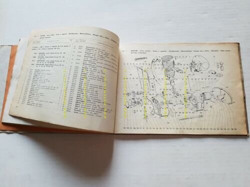 Gilera 98- 124 Sei Giorni 1961 CATALOGO RICAMBI originale spare …