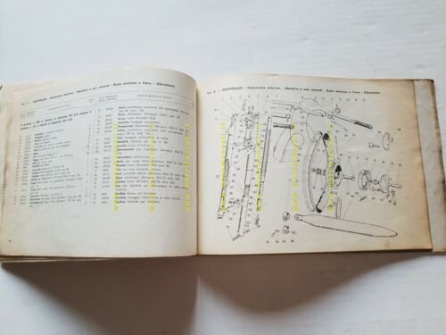 Gilera 98- 124 Sei Giorni 1961 CATALOGO RICAMBI originale spare …