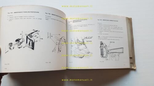 Gilera 98 124 150 1970 manuale officina originale workshop manual