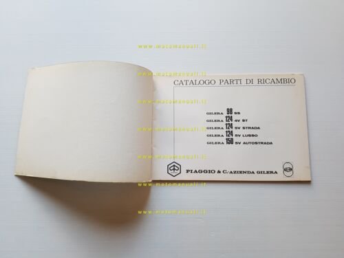 Gilera 98-124 ST 4v-Strada-Lusso- 150 Autostrada 1971 catalogo ricambi originale