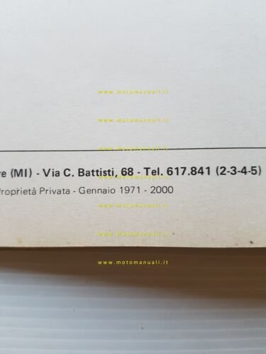 Gilera 98-124 ST 4v-Strada-Lusso- 150 Autostrada 1971 catalogo ricambi originale