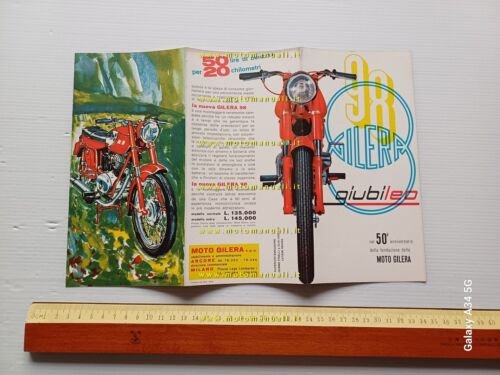 Gilera 98 Giubileo 1959-60 depliant originale italiano