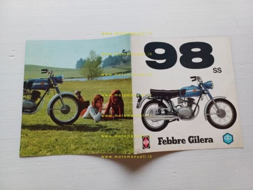 Gilera 98 SS 1972 depliant italiano originale