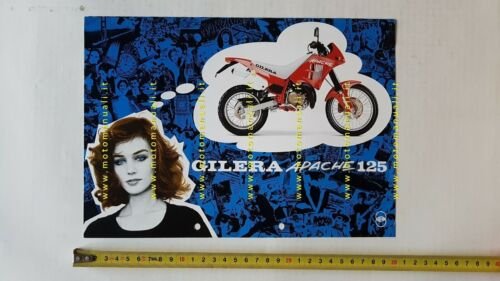 Gilera Apache 125 1992 depliant originale ITALIANO brochure