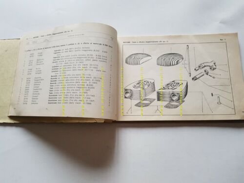 Gilera B 250 - 300 Extra 1959 1 aggiornamento catalogo …