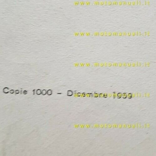 Gilera B 250 - 300 Extra 1959 1 aggiornamento catalogo …
