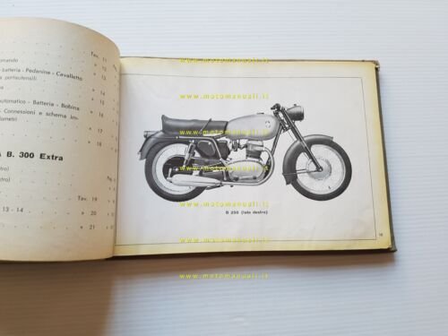 Gilera B 250 - B 300 Extra 1957 catalogo ricambi …