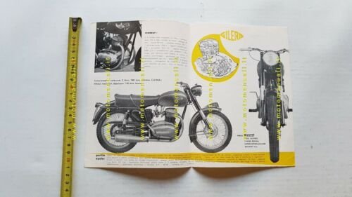 Gilera B 300 1955 depliant FRANCESE originale moto FRANCAIS