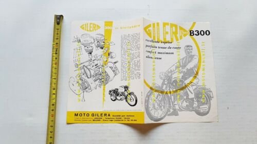 Gilera B 300 1955 depliant FRANCESE originale moto FRANCAIS