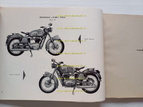 Gilera B 300 Extra - B 300 Polizia 1963 manuale …