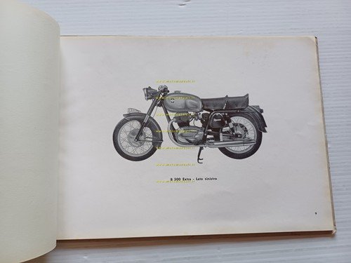 Gilera B 300 Extra 1961-62 catalogo ricambi originale spare parts …