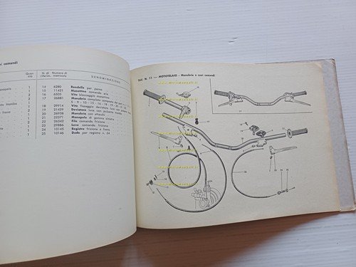 Gilera B 300 Extra 1961-62 catalogo ricambi originale spare parts …