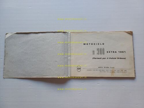 Gilera B 300 Extra 1961 catalogo ricambi originale spare parts …