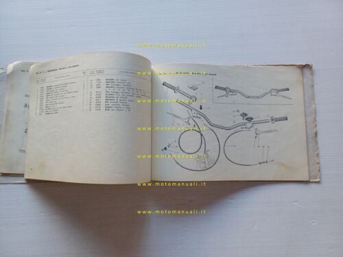 Gilera B 300 Extra 1961 catalogo ricambi originale spare parts …