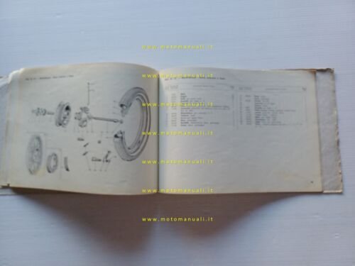 Gilera B 300 Extra 1961 catalogo ricambi originale spare parts …