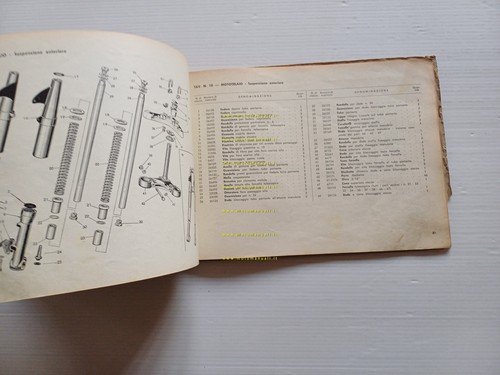 Gilera B 300 Extra 1962 catalogo ricambi originale spare parts …
