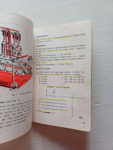 Gilera B 300 Extra 1967 manuale uso manutenzione libretto originale …