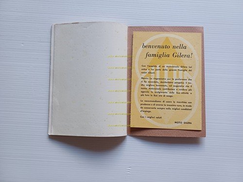 Gilera B 300 manuale uso manutenzione libretto istruzioni italiano originale