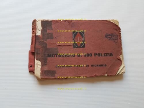 Gilera B 300 Polizia 1958 catalogo ricambi originale