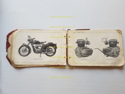 Gilera B 300 Polizia 1958 catalogo ricambi originale