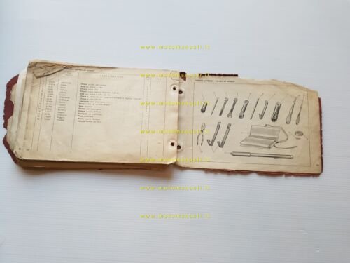 Gilera B 300 Polizia 1958 catalogo ricambi originale