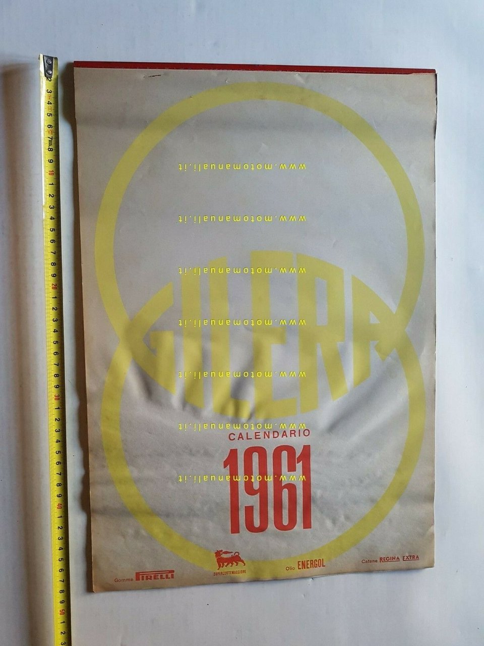 Gilera calendario 1961 per concessionari originale
