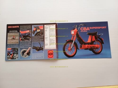 Gilera catalogo produzione 12 modelli 1986 depliant italiano originale